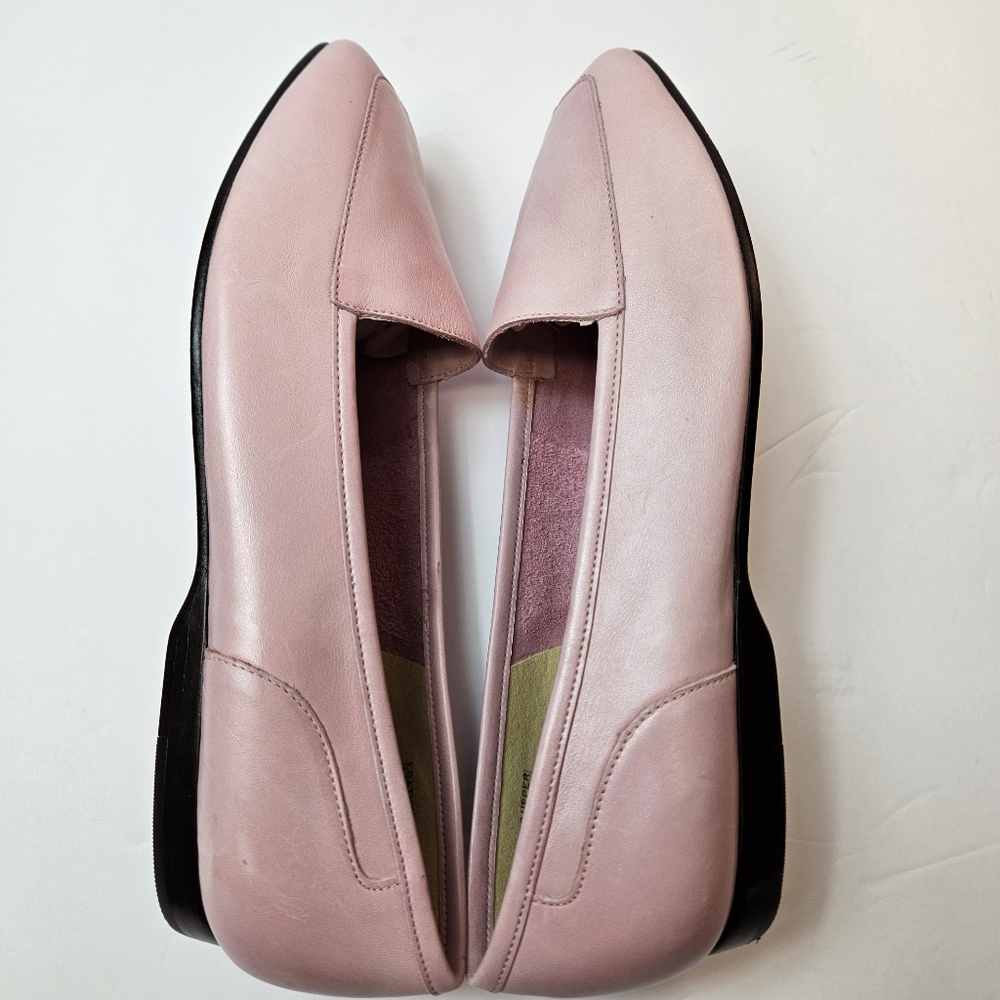 Enzo Liberty Made In ITALY Softest Leather Loafers Baby Pink Size 7M - Picture 12 of 16